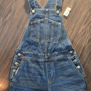 OLD NAVY 100% Cotton Blue Denim Overalls NWT/SIZE 0